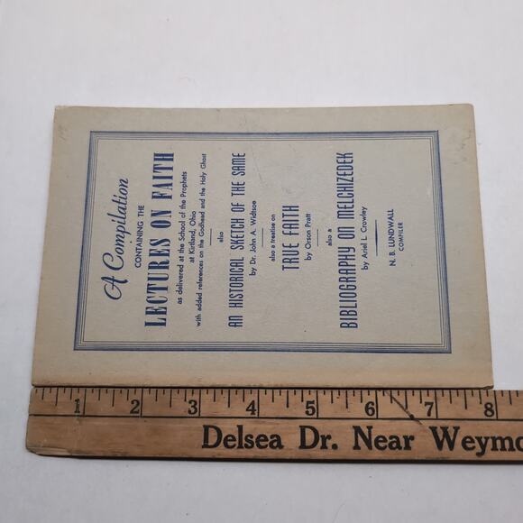 Compilation Lectures On Faith Compiled By NB Lundwall Godhead Faith Melchizedek - Picture 4 of 4